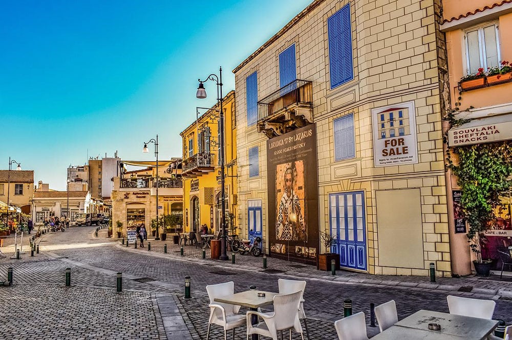 downtown Larnaca, Cyprus