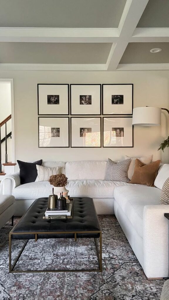 photo of a white living room