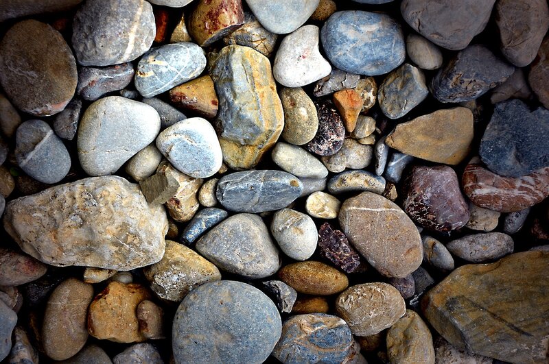 colorful gravel rocks