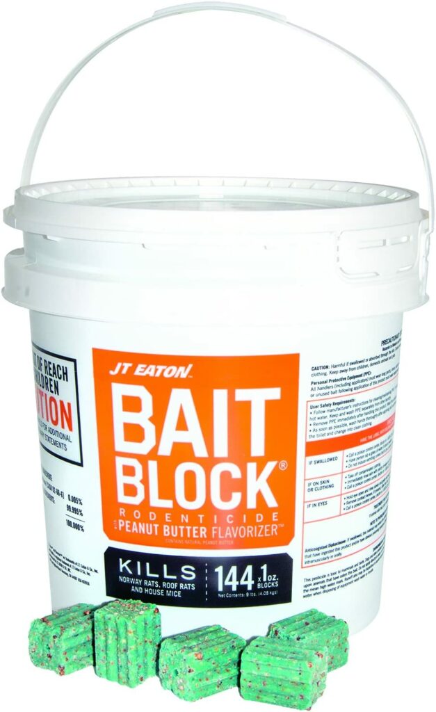 JT Eaton 166004 709-PN Bait Block Rodenticide Anticoagulant Bait