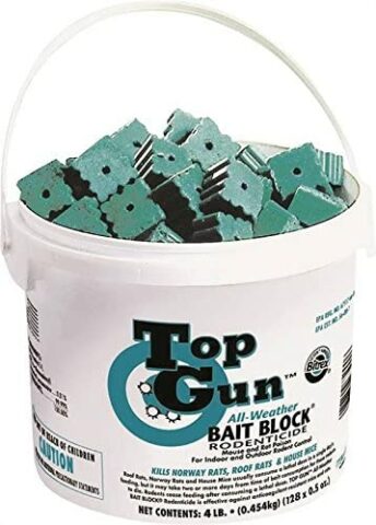 JT Eaton Top Gun Bait Block Rodenticide with Stop-Feed Action and Bitrex for Mice and Rats