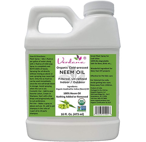 Verdana USDA Neem Oil