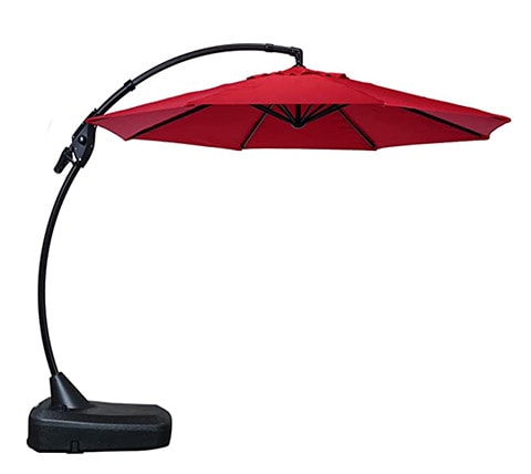 GRAND PATIO 12 FT Deluxe NAPOLI Curvy Aluminum Offset Umbrella