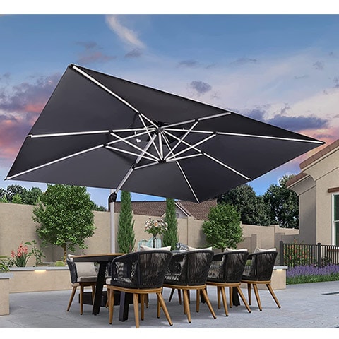 PURPLE LEAF 10' X 13' Patio Umbrella Outdoor Rectangle Umbrella