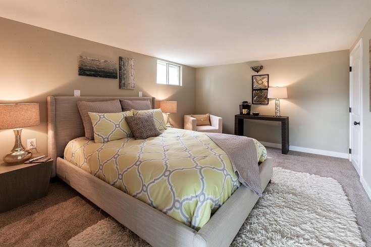 basement bedroom