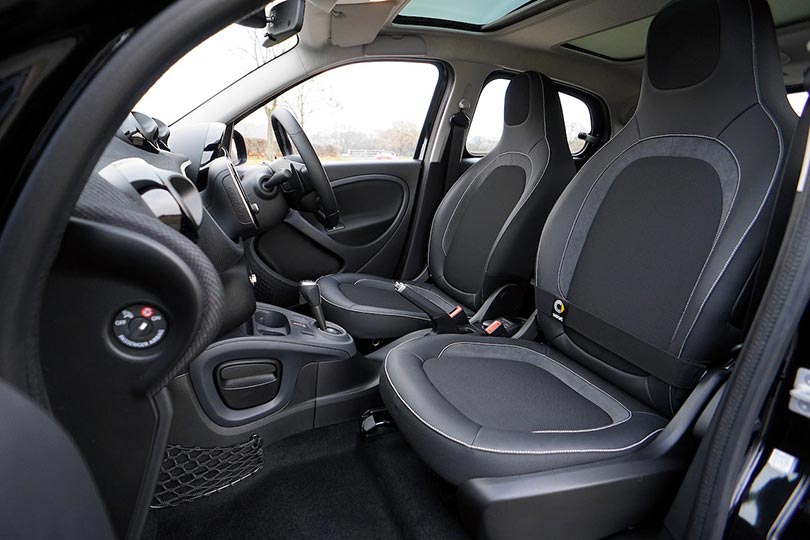 black car interior