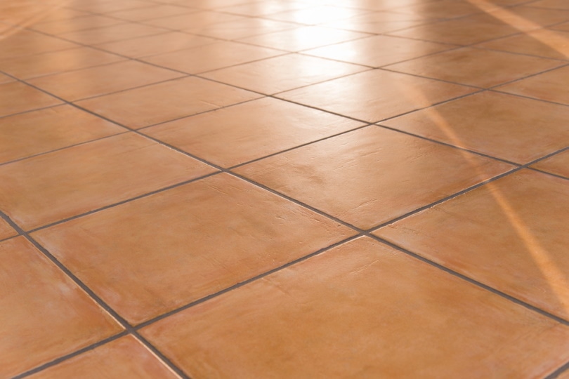 brown tiles flooring