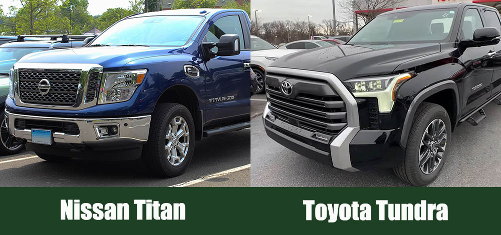 Nissan Titan vs Toyota Tundra side by side
