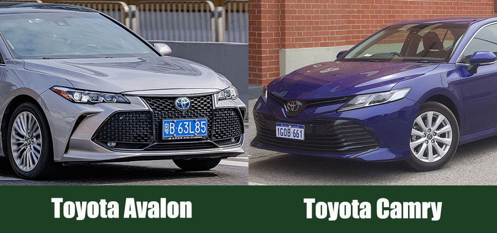 Toyota Avalon vs Camry side by side