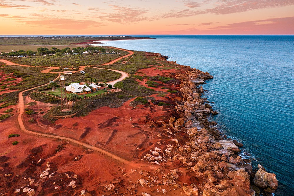 aerial view of Broome, Western Australia