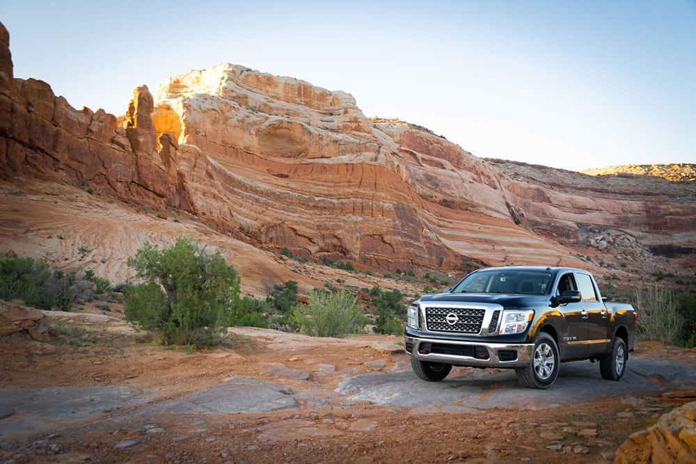 nissan titan in the canyon