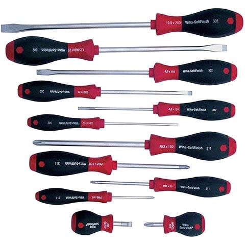 Wiha 30297 Slotted and Phillips Screwdriver Set