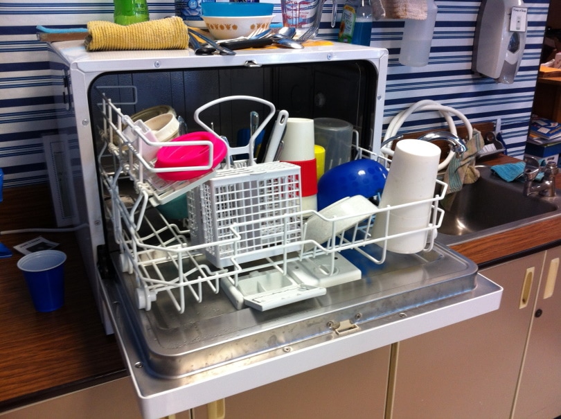 dishwasher in the kitchen
