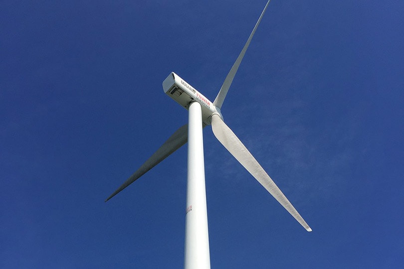 a wind turbine in canada