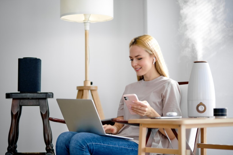 humidifier inside the room