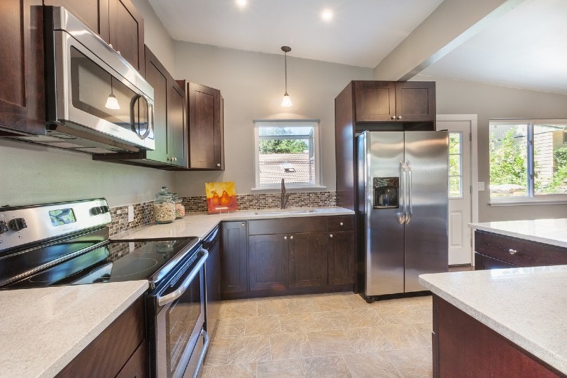 modern kitchen with high tech appliances