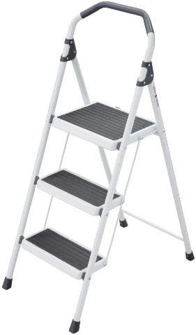 Gorilla Ladders 3-Step Steel Lightweight Step Stool Ladder
